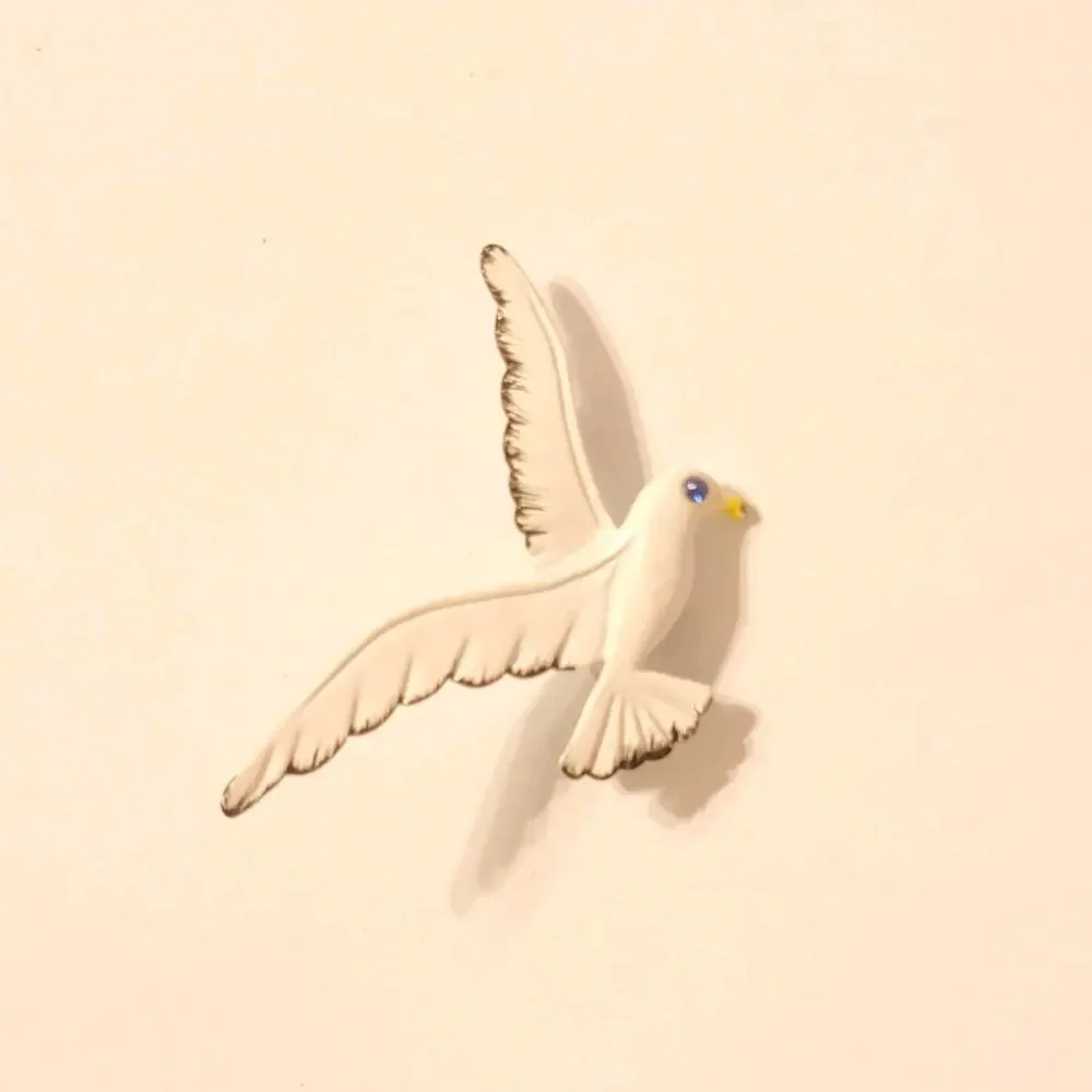 Vintage GERRYS Seagull Brooch Pin 2.25